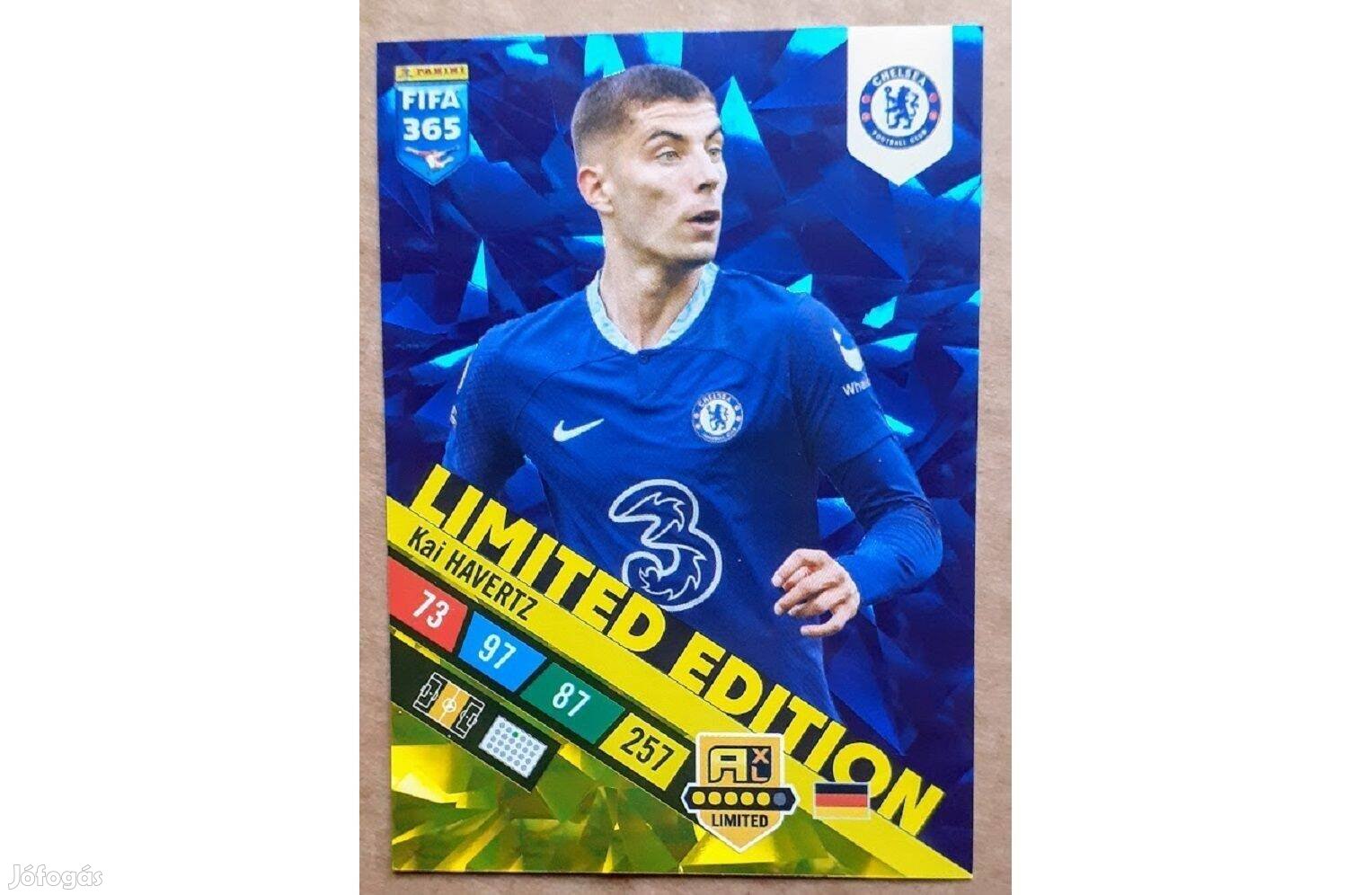 Kai Havertz Chelsea Limited focis kártya Panini FIFA 365 2023