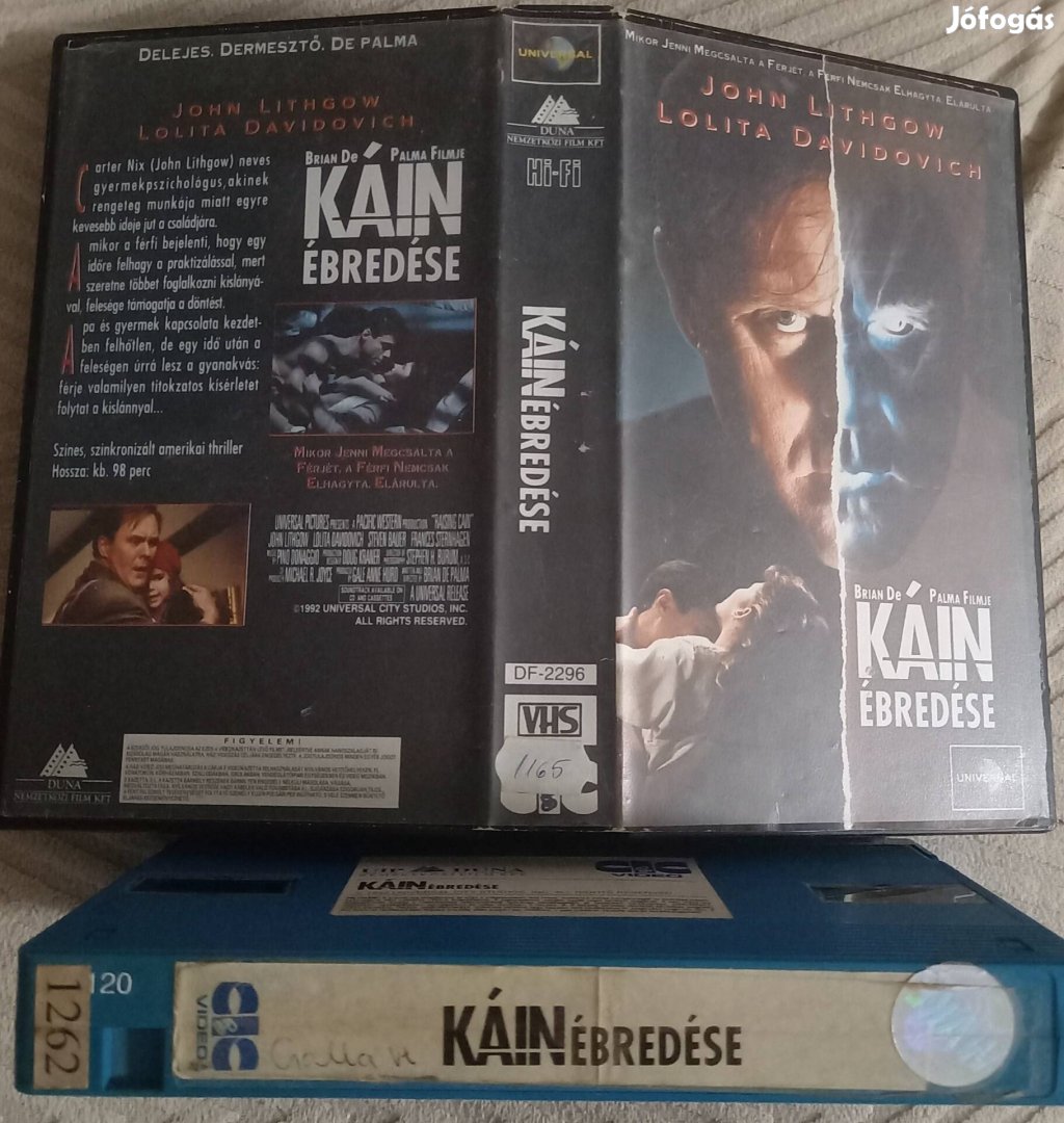 Káin ébredése - thriller vhs - John Lithgow