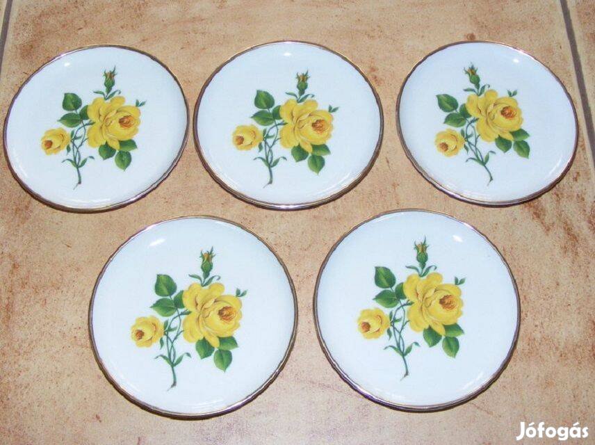 Kaiser rózsás porcelán tálka 5 db
