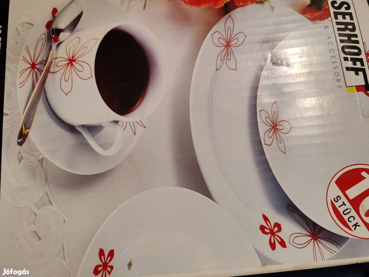 Kaiserhoff 10 darobos porcelán étkészlet