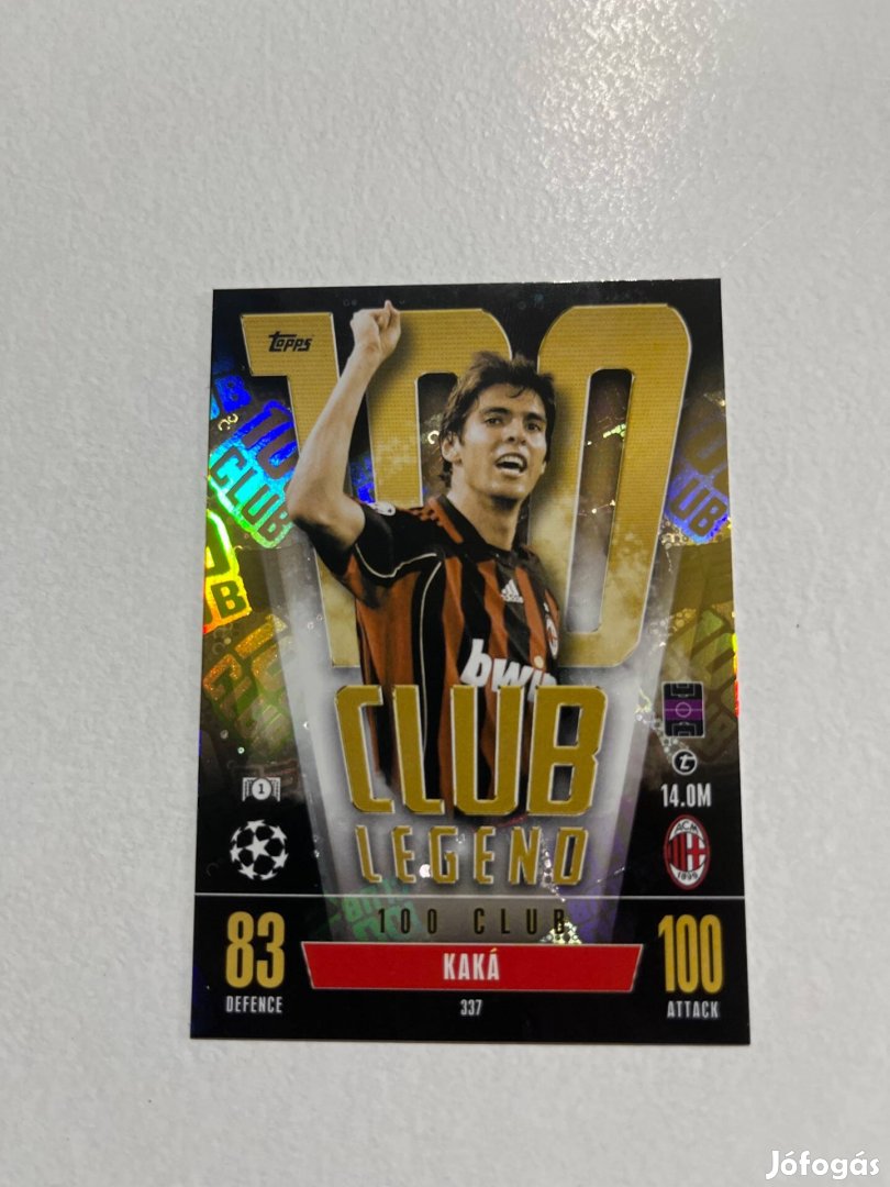 Kaká 100 Club legend focis kártya