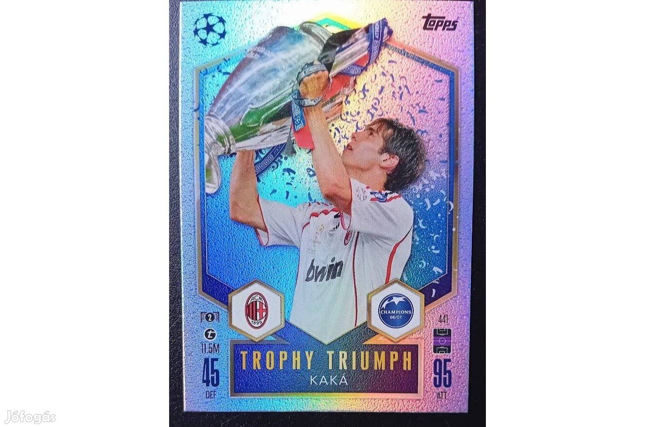 Kaká AC Milan Trophy Triumph focis kártya Match Attax 2025