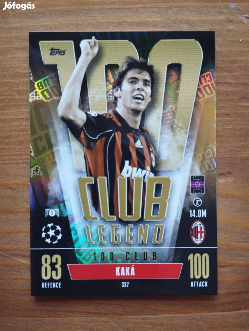 Kaka (AC Milan) 100 Club Bajnokok Ligája Extra 2023 kártya