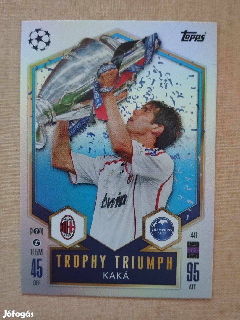 Kaká (AC Milan) Trophy Triumph BL 2024/25 focis kártya