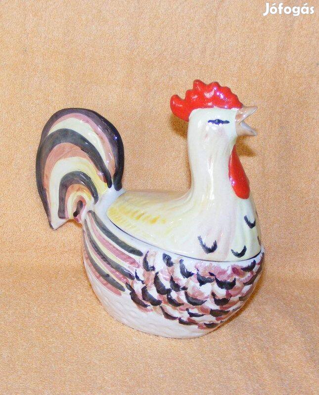 Kakas alakú porcelán doboz, tartó
