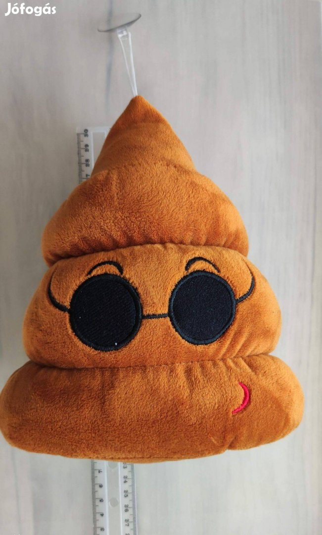 Kaki emoji plüss 20 cm magas eladó Békéscsabán