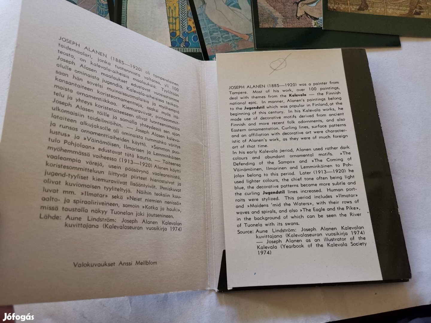 Kalevala - finn képeslap sorozat - nemzeti eposz alapján