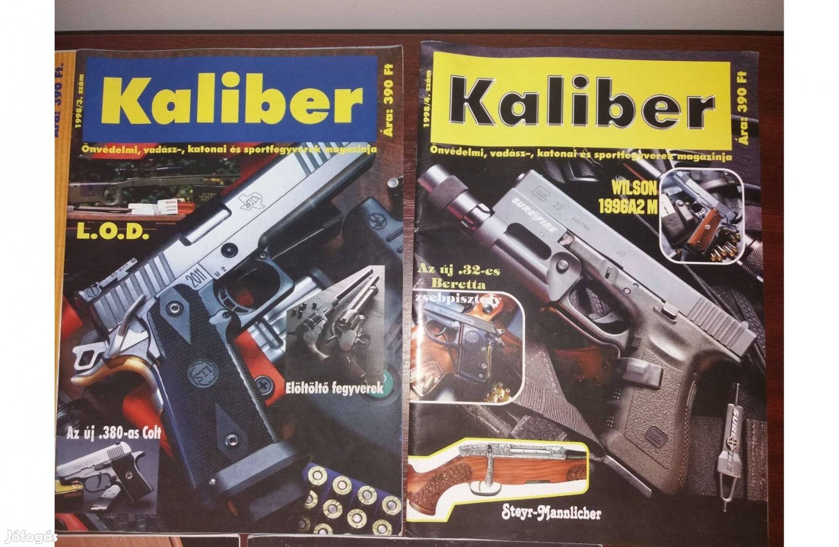 Kaliber-önvédelmi-vadász-katonai-sport-fegyver, HI-FI piac újság