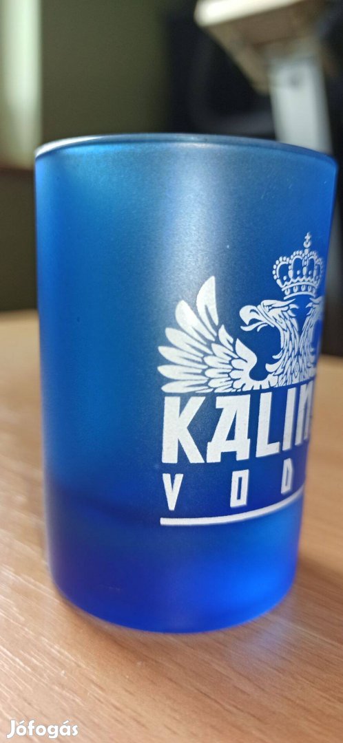 Kalinka szinezett(kék) röviditalos pohár