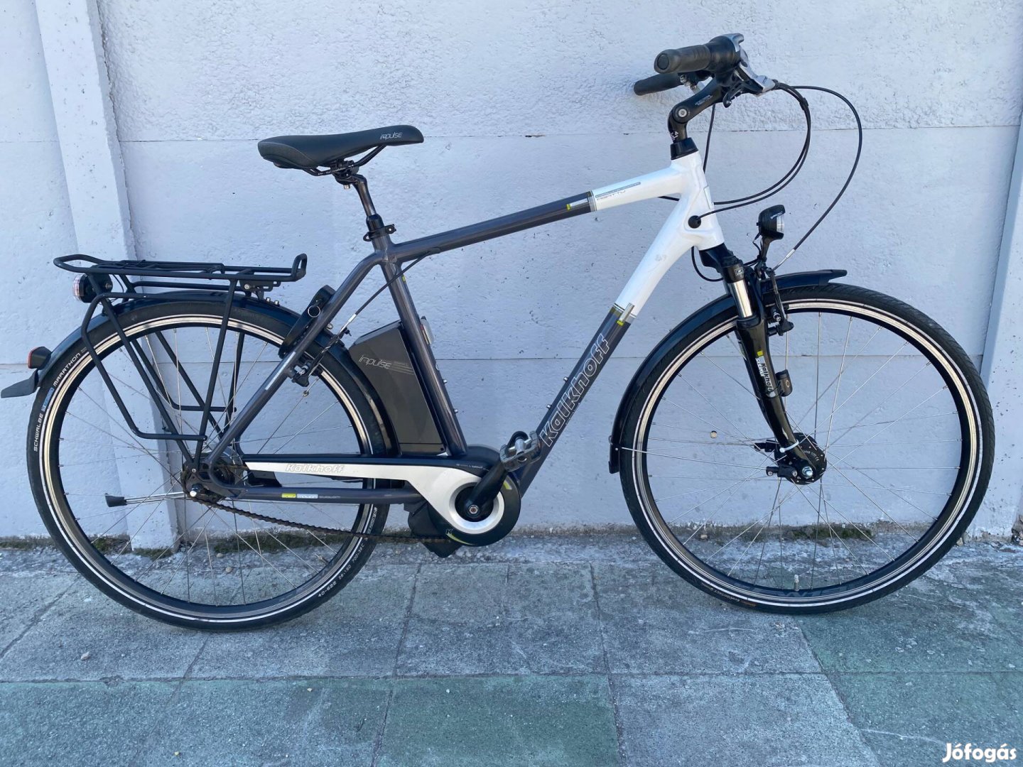 Kalkhoff 28-as újszerű aluvázas agydinamós elektromos