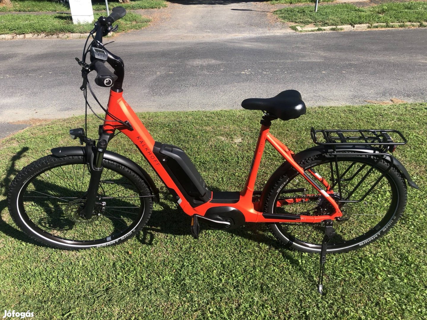 Kalkhoff ebike, 5km, 55-ös váz, performance 500Wh, garancia