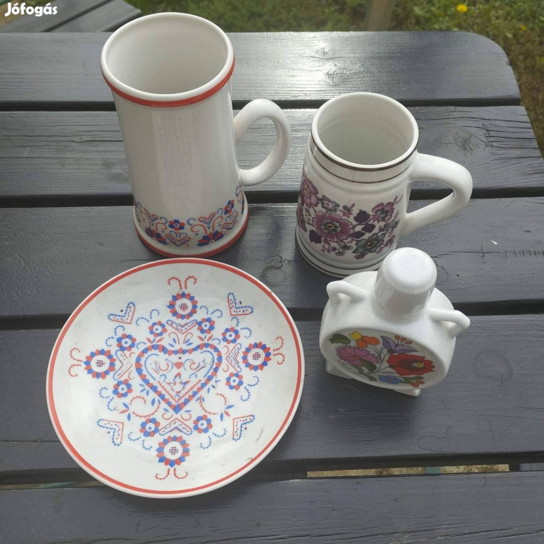 Kalocsai, hollóházi, Gdr porcelánok 