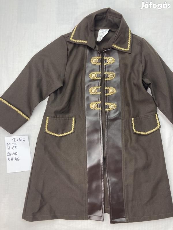 Kalóz jelmez, kalóz kapitány jelmez DK547