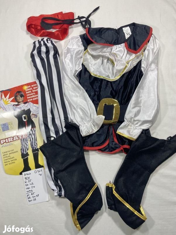 Kalóz jelmez, új G361