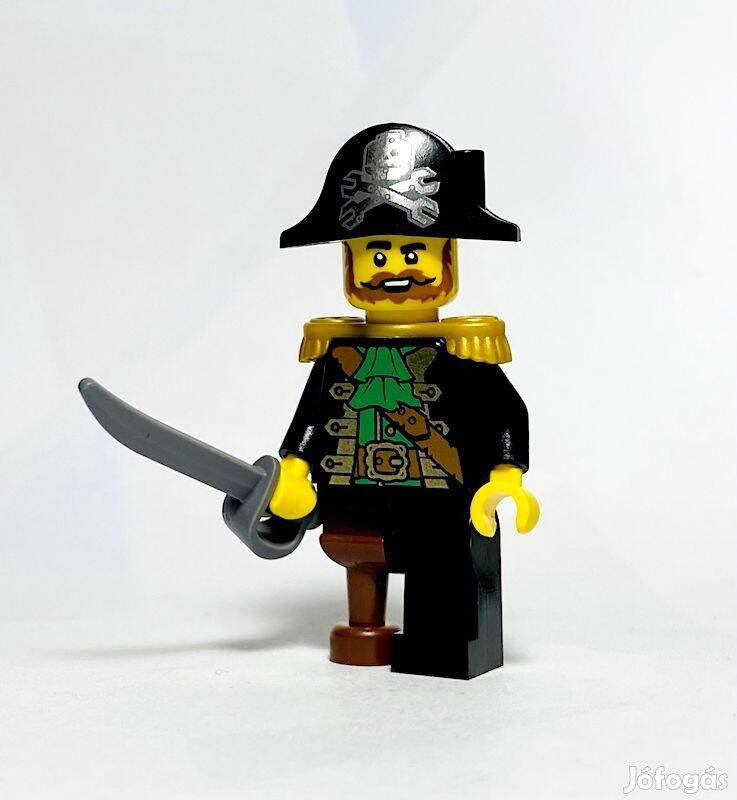 Kalózkapitány Eredeti LEGO egyedi minifigura - Pirates - Új