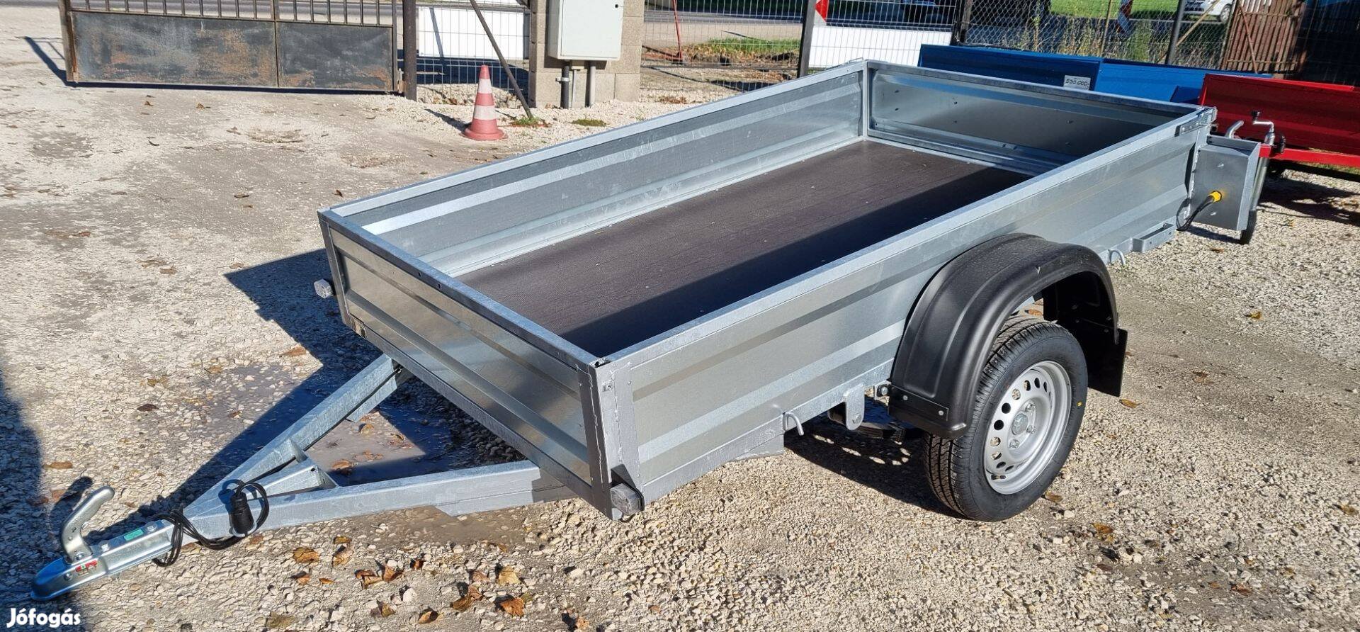 Kalydi Új 130x220 Horganyzott Nyitott Utánfutó 750kg
