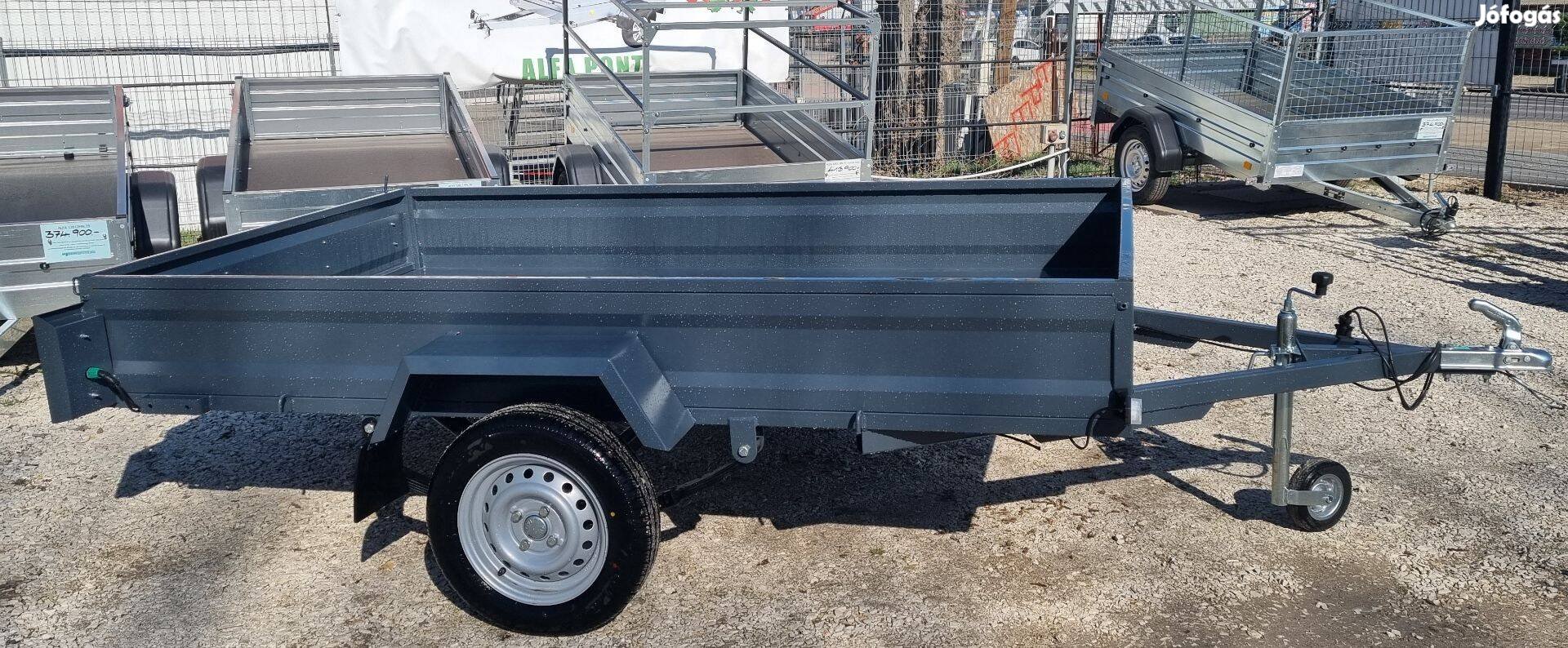 Kalydi Új 150x250cm Festett Nyitott Utánfutó 750kg