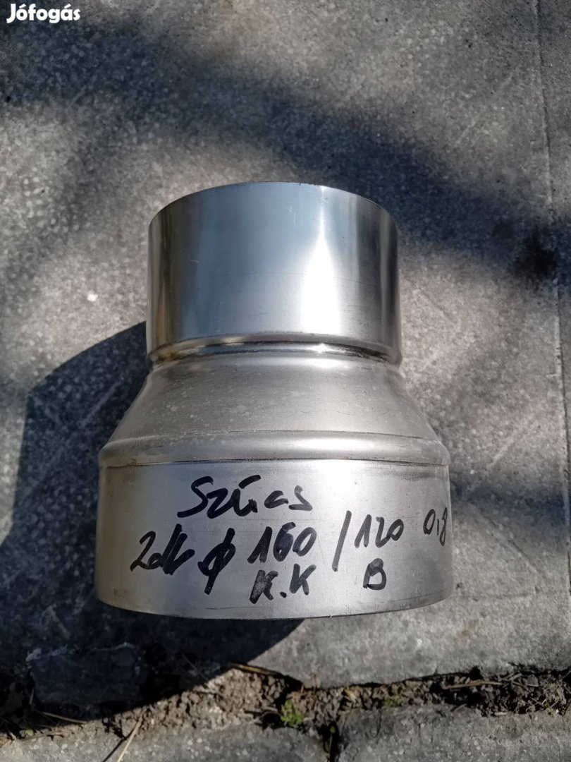 Kályhacső szűkítő 160-120, új