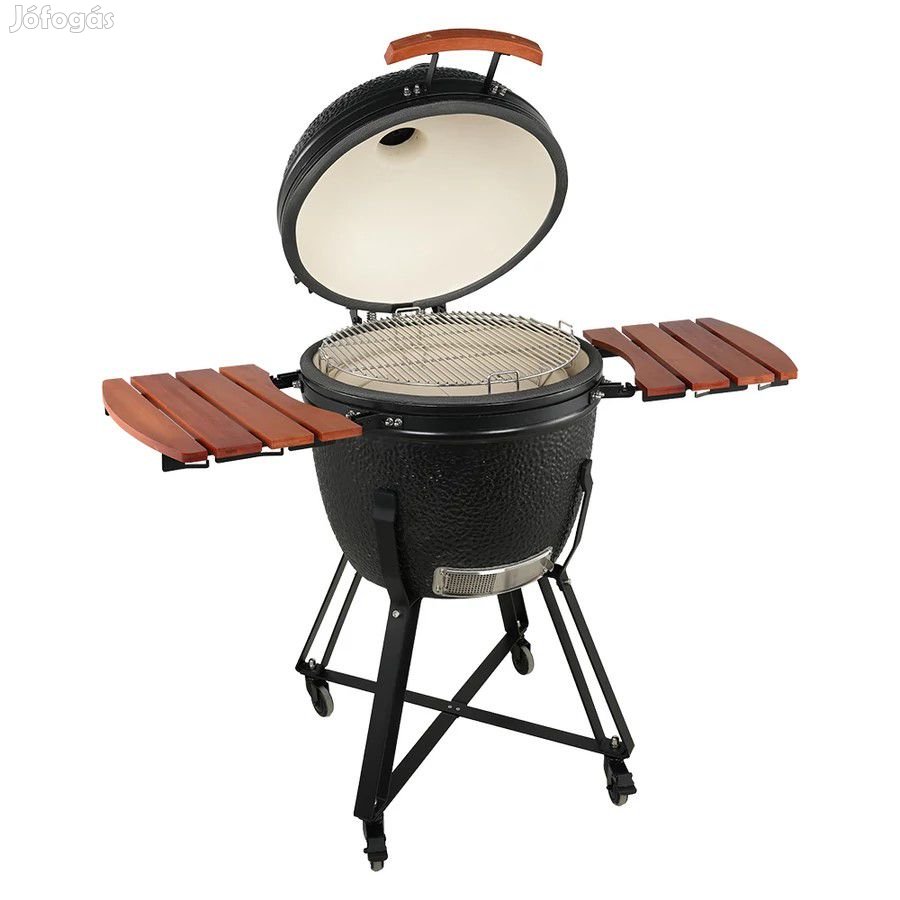 Kamado Kerámia Grill Prémium 60cm-es Matt Fekete