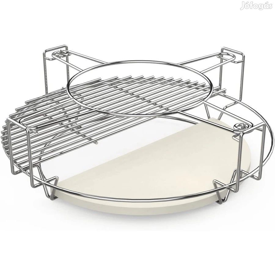 Kamado XXL grillrács rendszer + deflektor, indirekt sütőkő