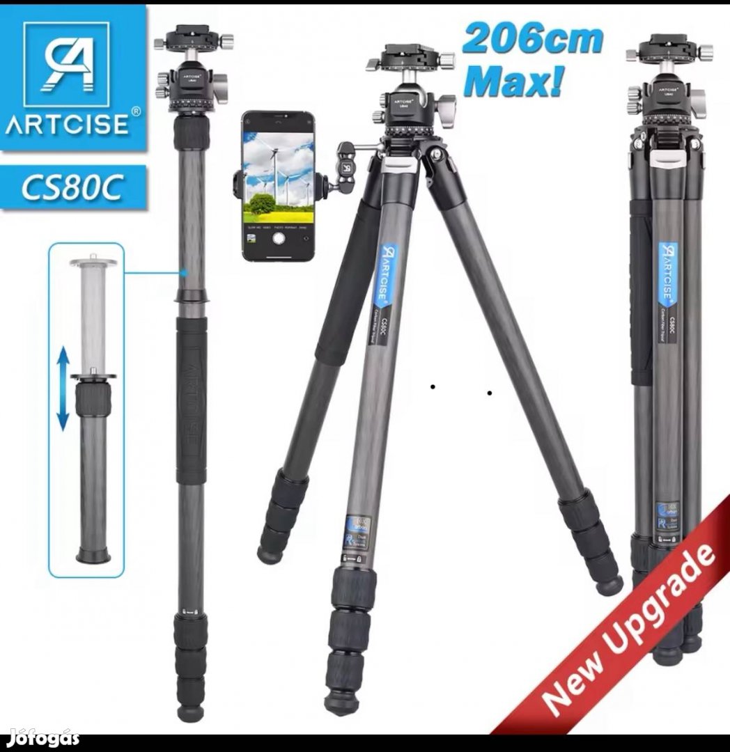 Kamera állvány Tripod carbon Lőbotként is használható