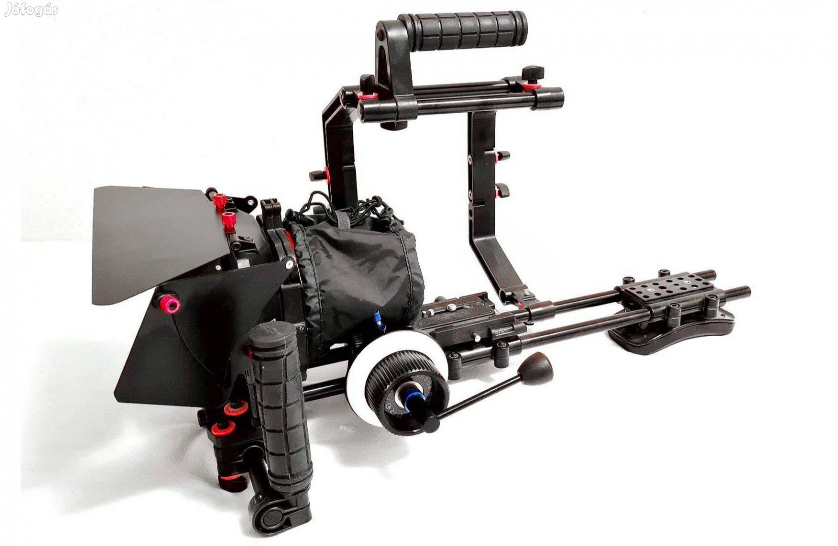 Kamera állvány shoulder rig + matte box + follow focus puller szett új