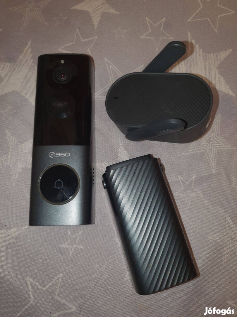 Kamerás csengő, 360 video doorbell x3