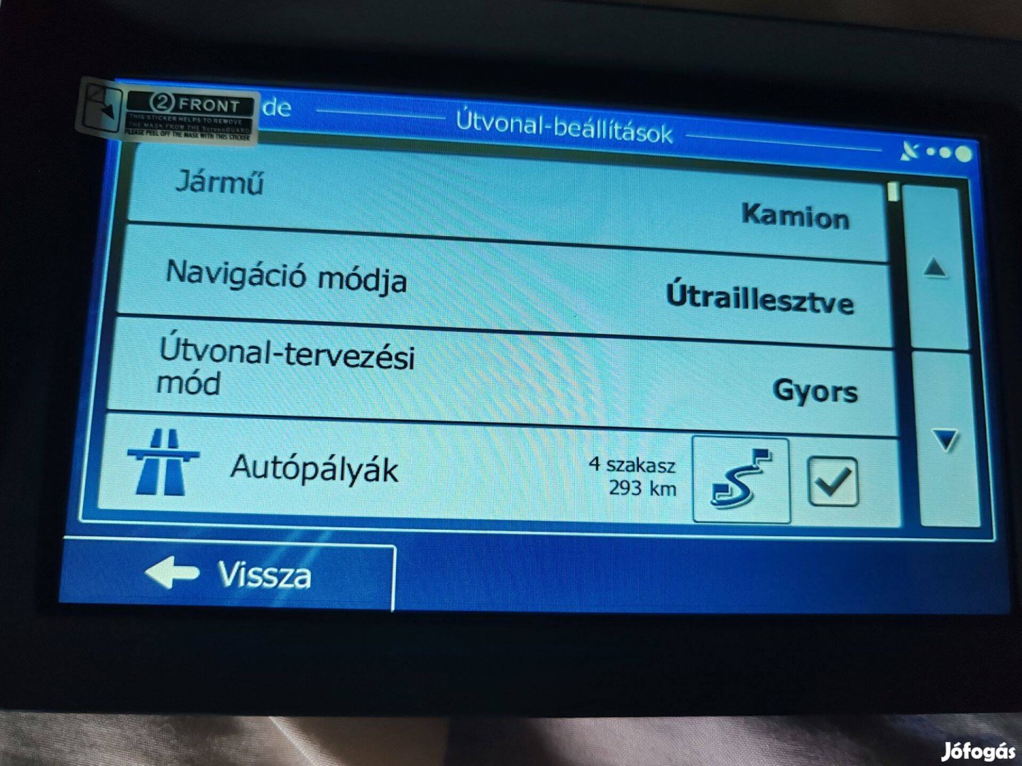 Kamionos Navigáció 2025 ös térképekkel