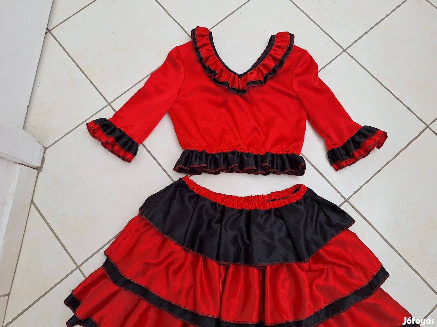 Kán-kán táncos, nő ruha, szoknya, jelmez iskolásoknak eladó
