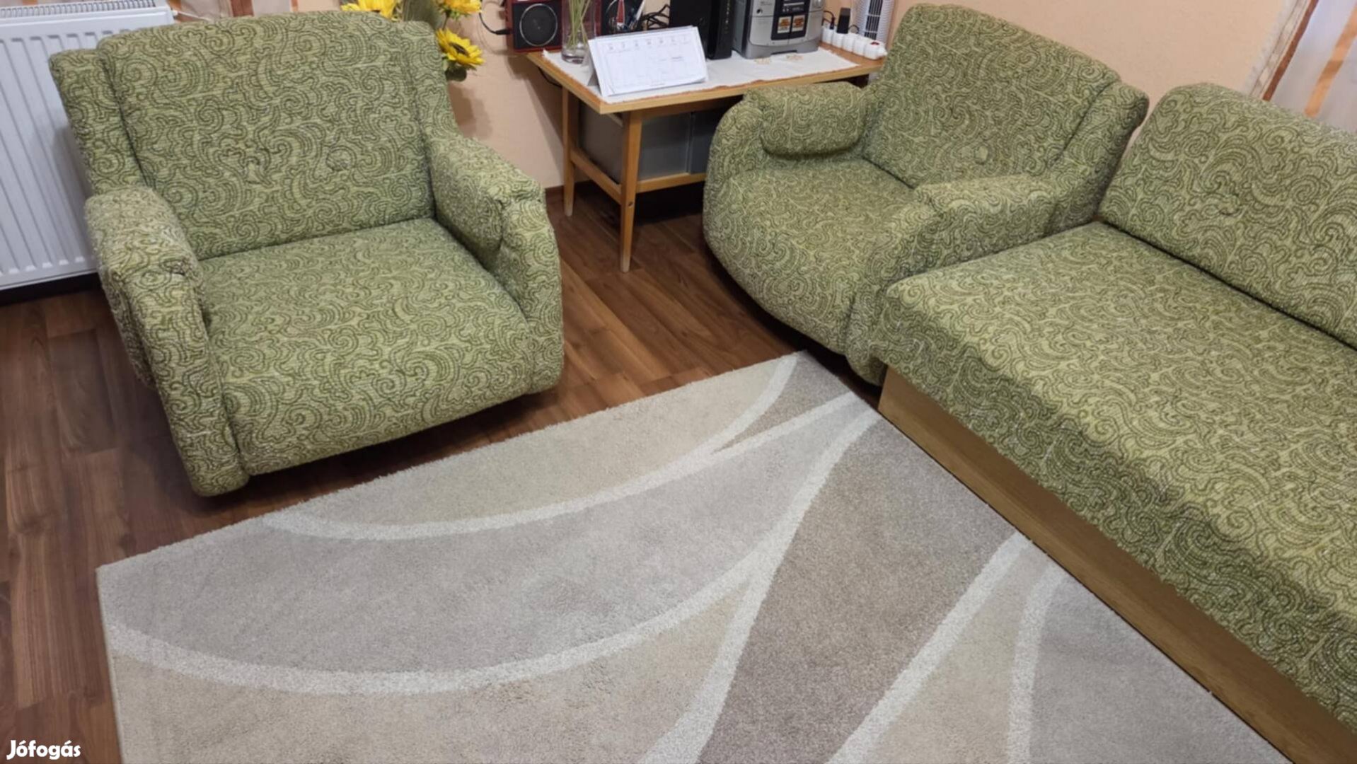 Kanapé ágy, fotellel