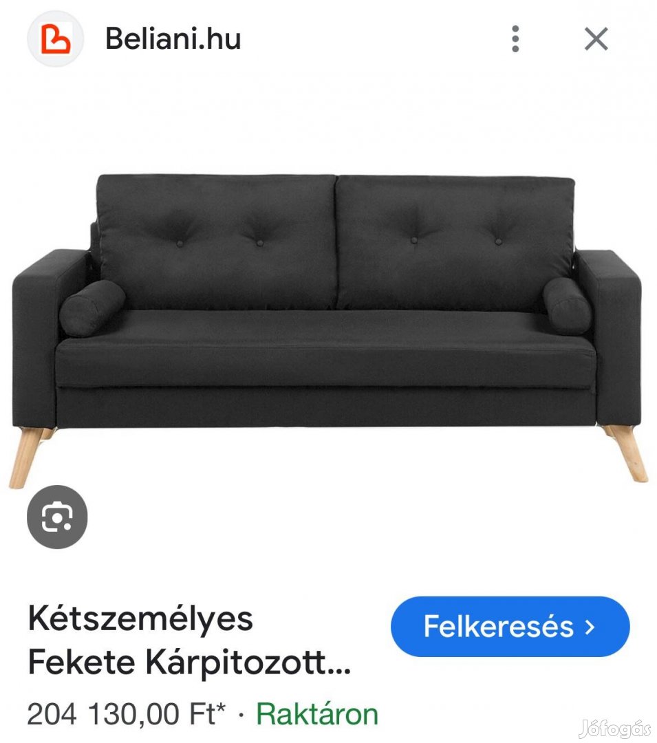 Kanapé fekete