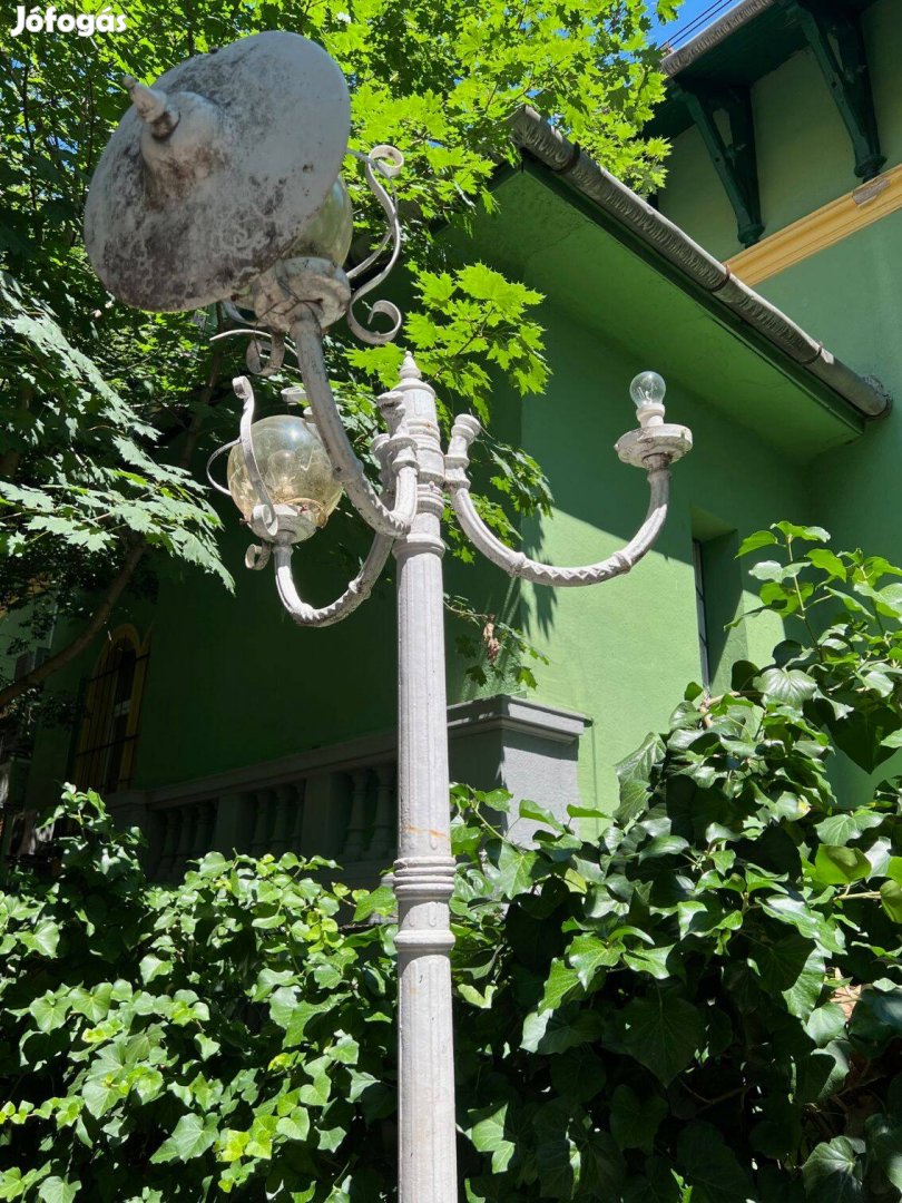 Kandeláber, kerti lámpa 2,5 méte magas, alumínium, eladó