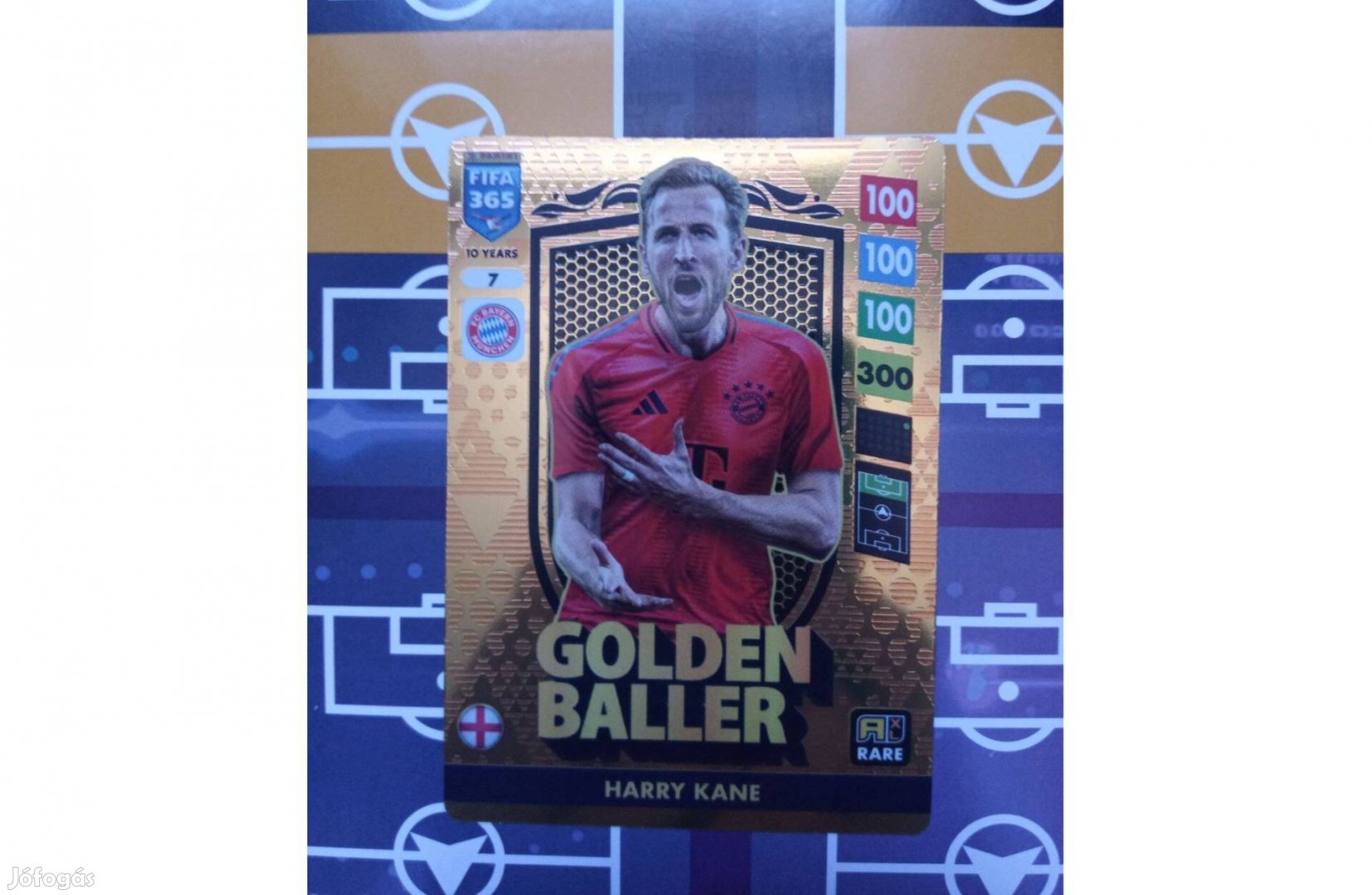 Kane (Bayern M) Panini Fifa 365 2025 Golden Baller Top Master kártya