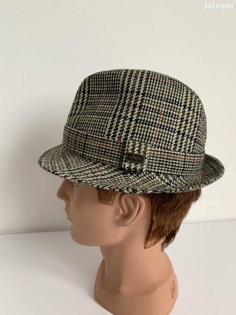 Kangol klasszikus tweed jellegű kalap vadász utcai