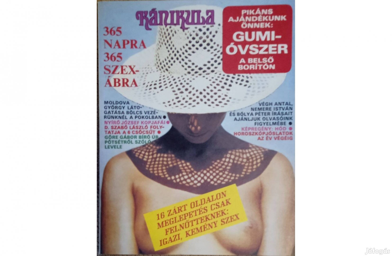 Kánikula " A Mi Világunk, nyári szórakoztató magazinja." 1989-ből