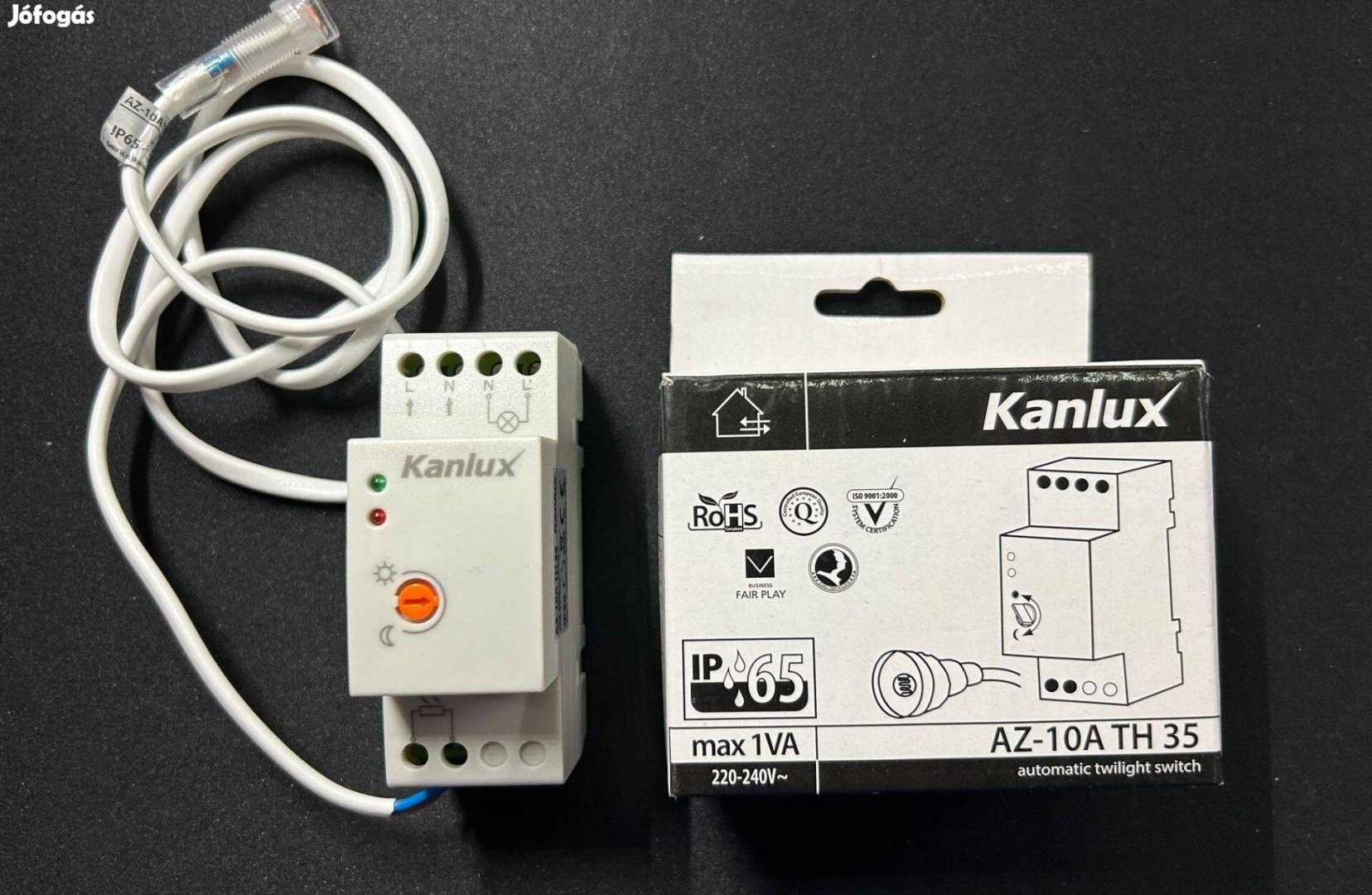 Kanlux Az-10A TH35 kültéri alkonykapcsoló