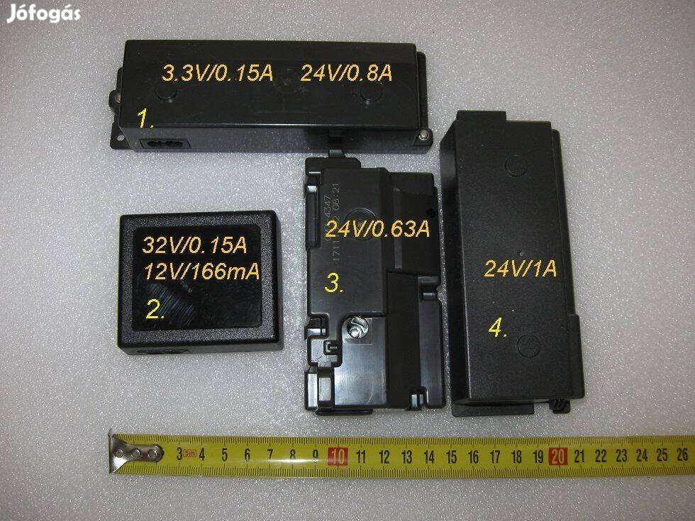 Kapcsolóüzemű tápegység adapter / 4 darab egyben