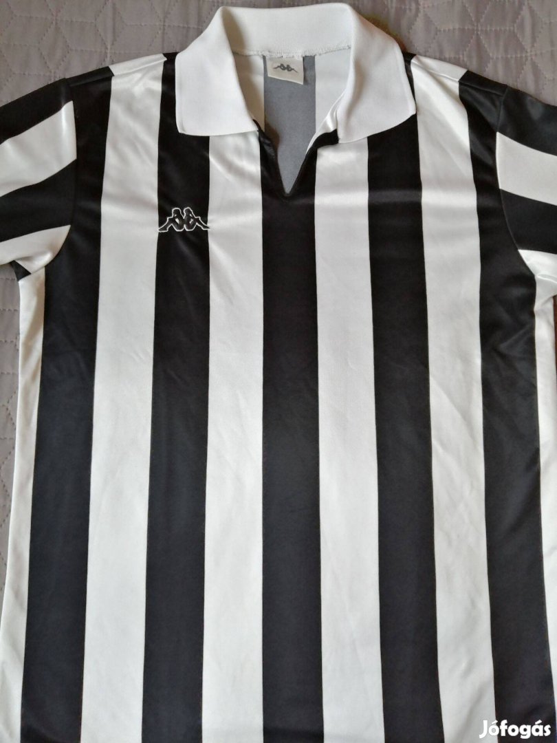 Kappa fekete-fehér csíkos retro mez, póló. Juventus (170/S)