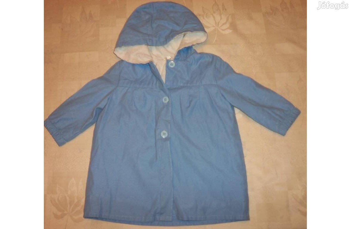 Kapucnis kék kabát 86-os méret CA