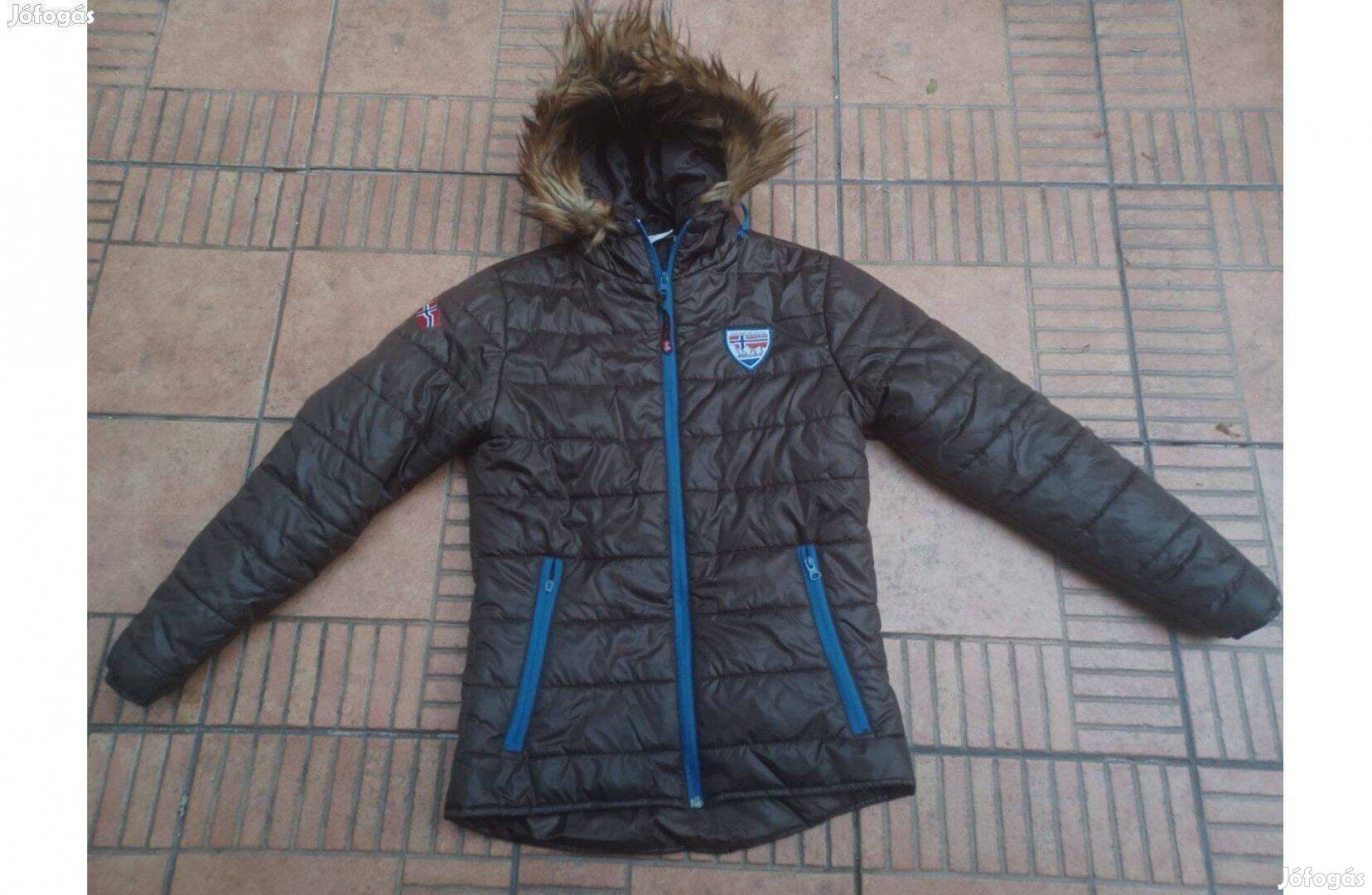 Kapucnis profi női kabát télikabát S 34 36
