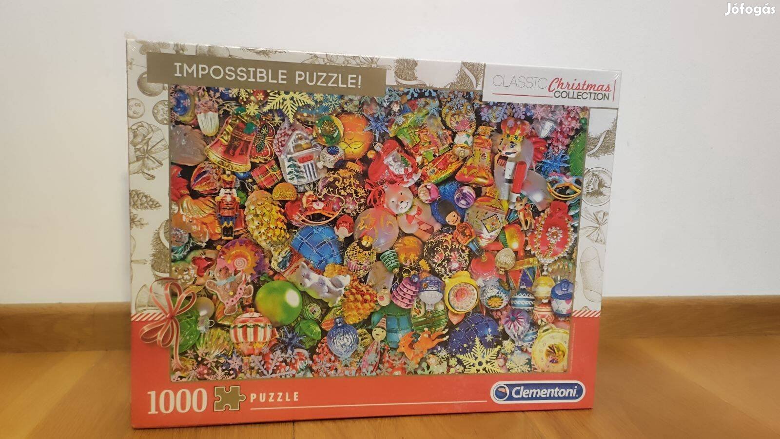 Karácsonyi Clementoni puzzle 1000db-os, bontatlan