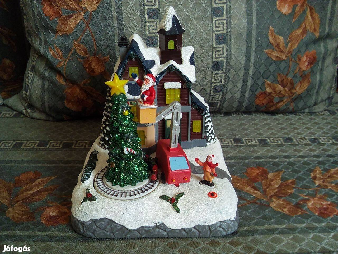 Karácsonyi LED zenélő dekoráció