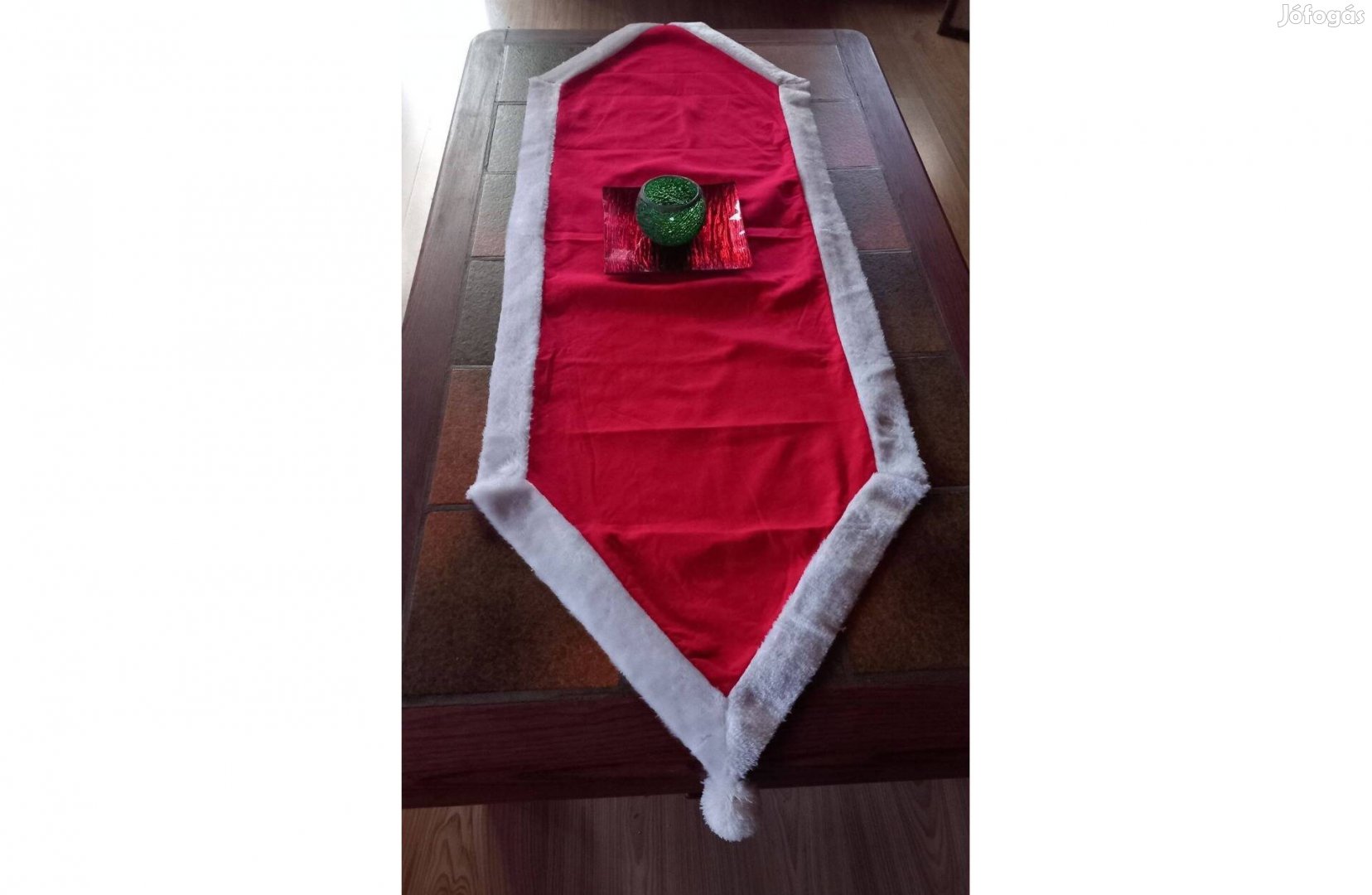 Karácsonyi Mikulás asztali futó 157 x 48 cm - Új