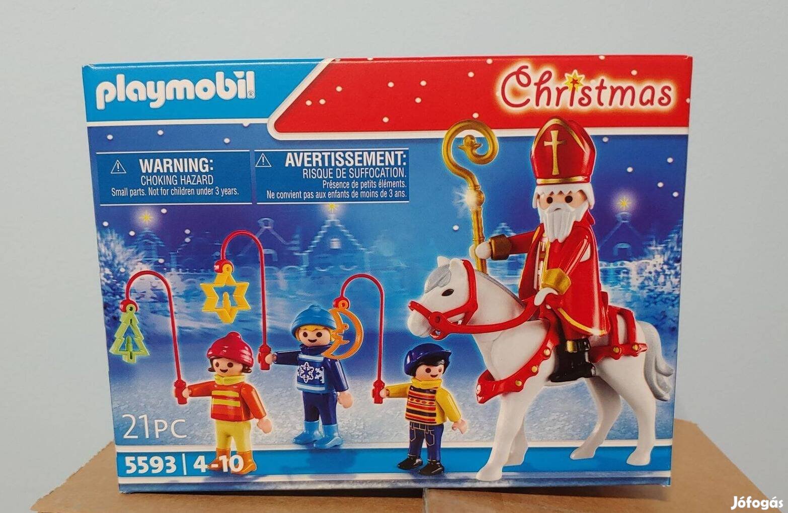 Karácsonyi Playmobil 5593 Szent Miklós Gyermekkísérete Lámpásokkal Új