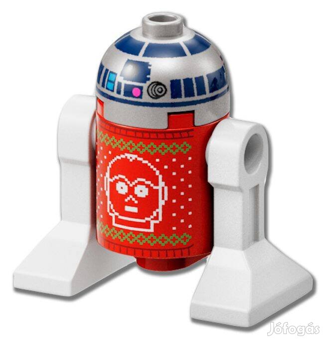 Karácsonyi R2-D2 Eredeti LEGO minifigura - Star Wars 75340 Advent - Új