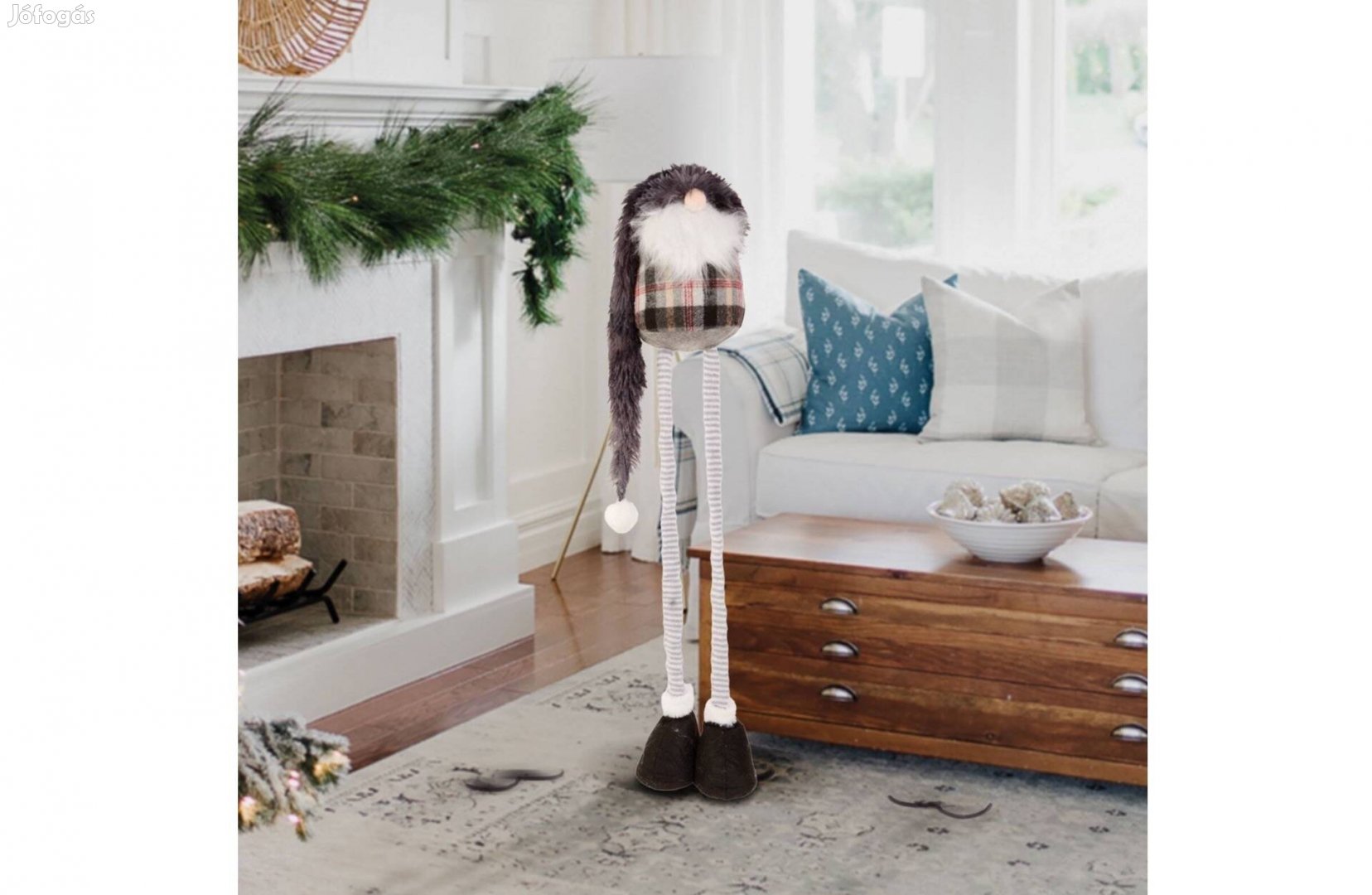 Karácsonyi Skandináv manó teleszkópos lábbal - 44-90 cm