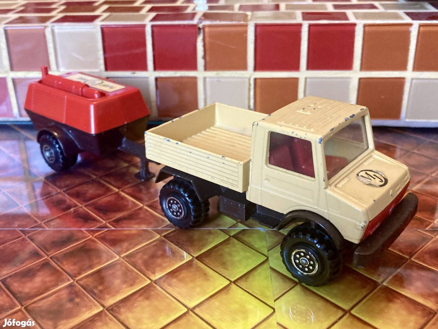 Karácsonyi ajándék ötlet! Matchbox Superkings Unimog utánfutóval. 1978