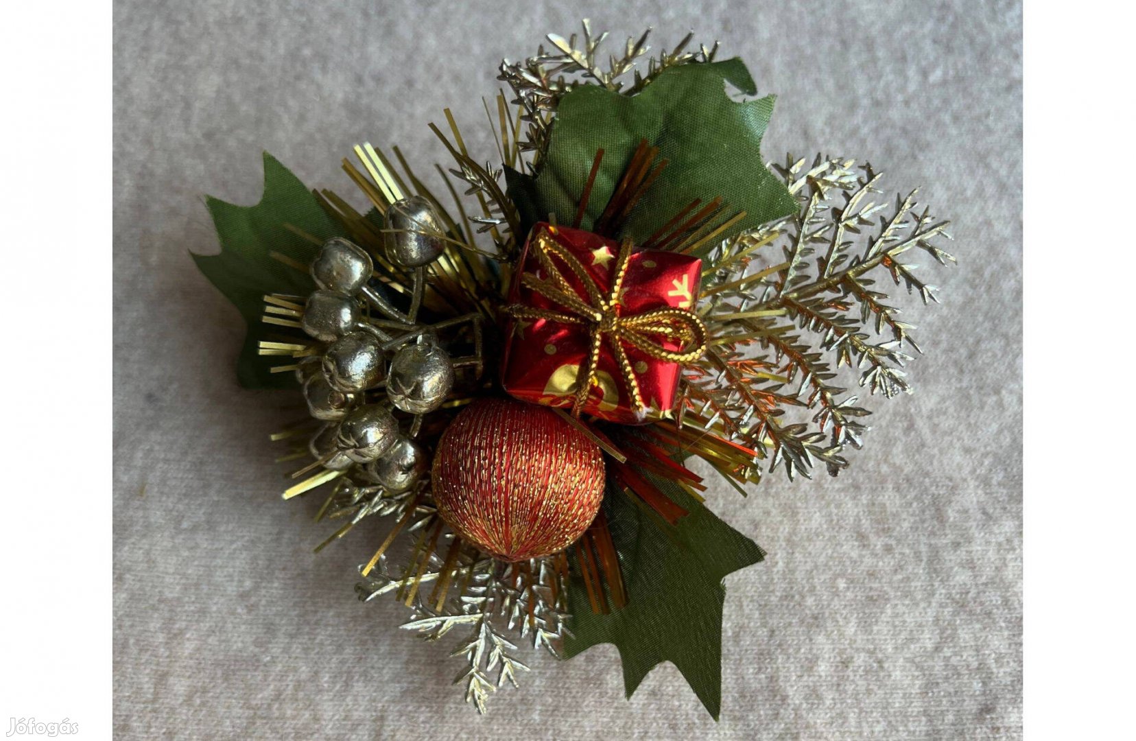 Karácsonyi díszcsokor - piros