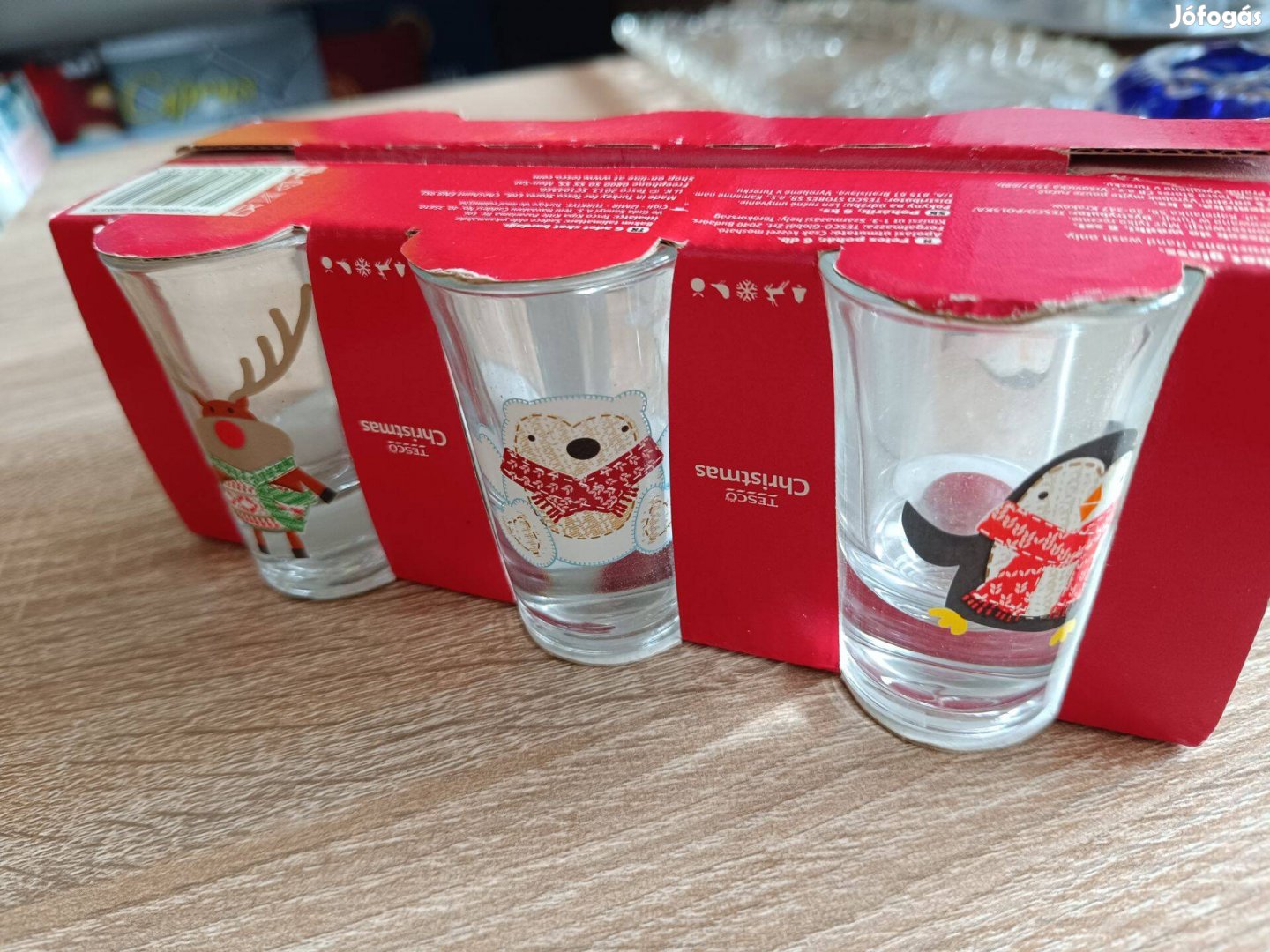 Karácsonyi felespoharak 6 db