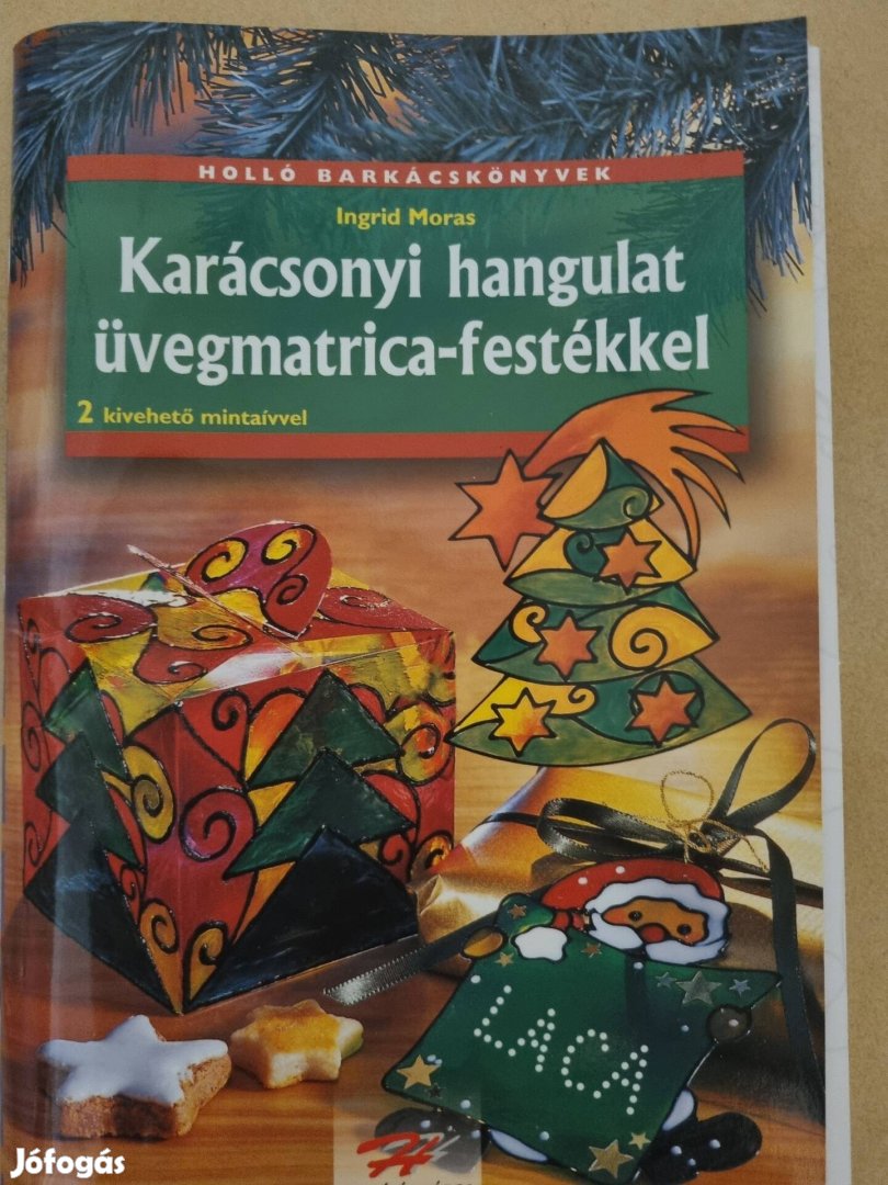 Karácsonyi hangulat üvegmatrica festékkel c.könyv eladó